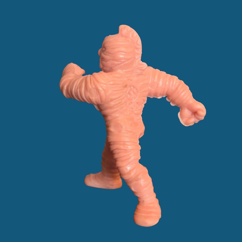 Vintage Kinnikuman Kinkeshi MUSCLE Salmon Pink Rubber Figure Zebra B 219 - Picture 5 of 9